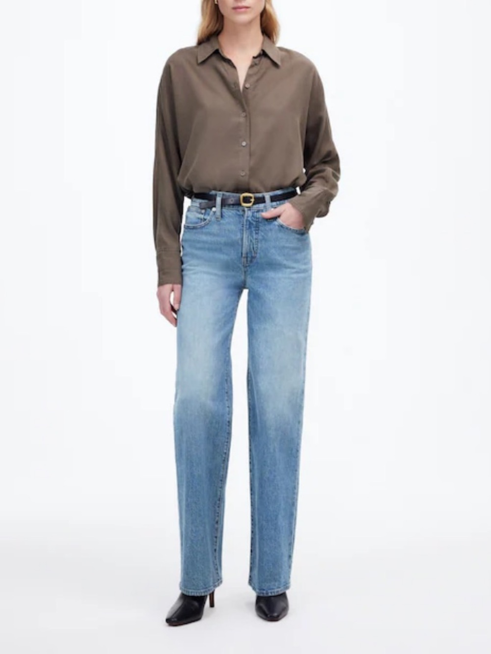 Madewell | The perfect vintage wide leg crop jeans in Enmore wash